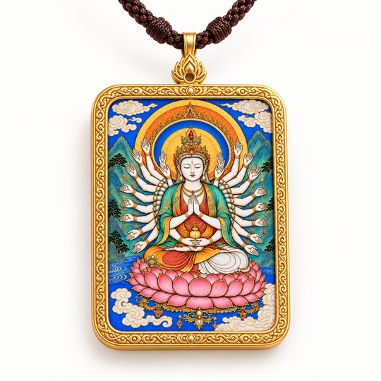 Hand-Painted Thousand-Armed Guanyin Thangka