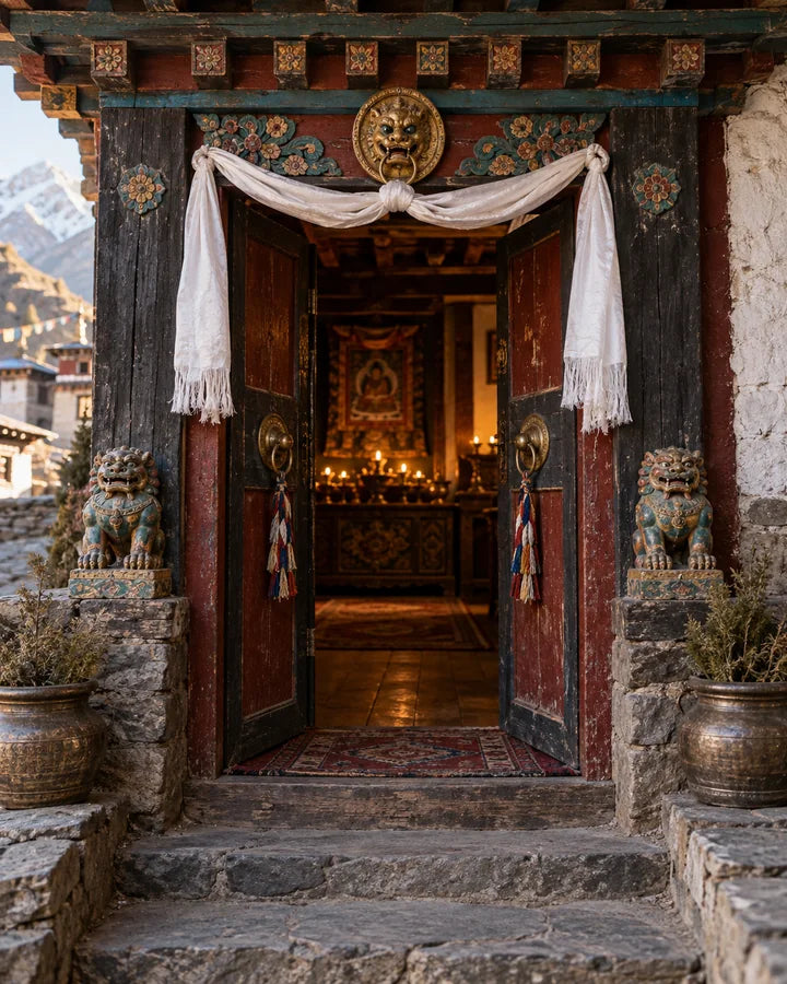 At my doorway
